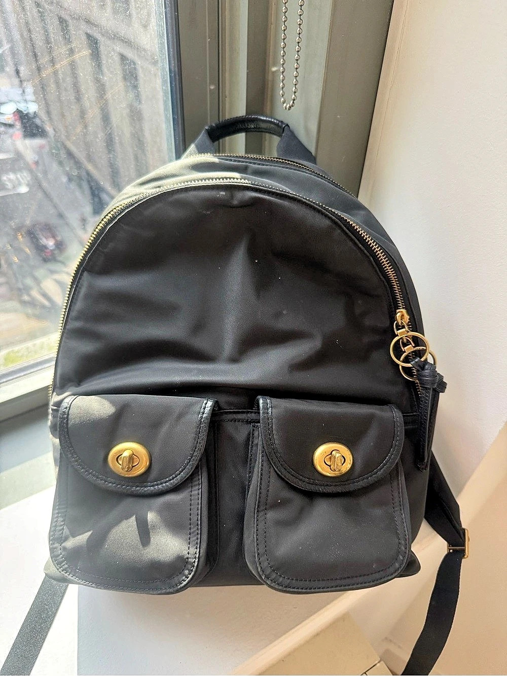Coach Black Backpack